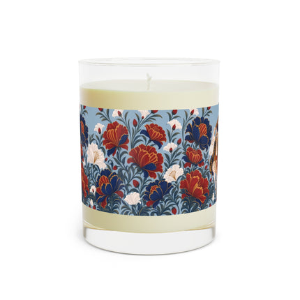 🎭🌺 The Golden Harlequin Garden Dancer Scented Candle – Art Deco Floral Fantasy