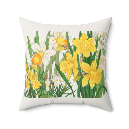 Daffodil by Tanigami Kônan Spun Polyester Square Pillow