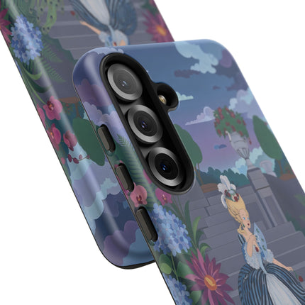 🦚🌸 The Peacock Garden Terrace Phone Case – Art Deco Floral Elegance