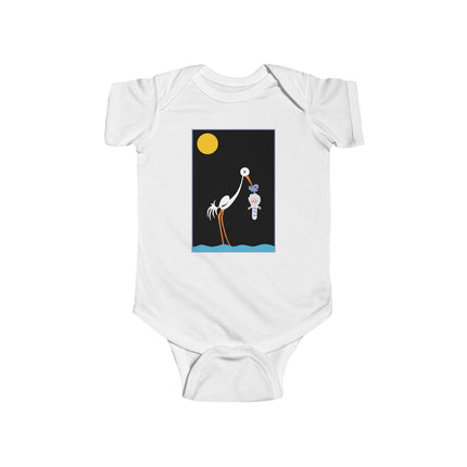 Moonlit Reverie Baby Bodysuit – Starlit Dreams & Timeless Arrival