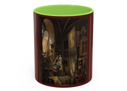 Raphael and his Muse in the Atelier by Vincenzo Abbati Colorful Mugs (11oz, 15oz)