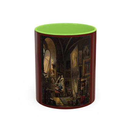 Raphael and his Muse in the Atelier by Vincenzo Abbati Colorful Mugs (11oz, 15oz)