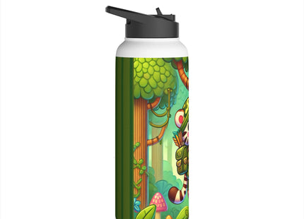 Stealthy Stripes Stainless Steel Water Bottle, Standard Lid