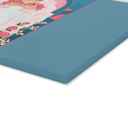 August & Peridot Zodiac Glass Cutting Board