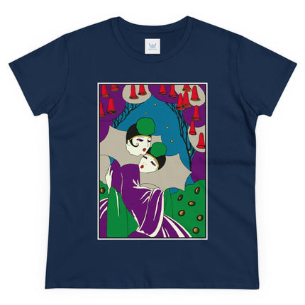 Two Pierrots Women's Midweight Cotton Tee