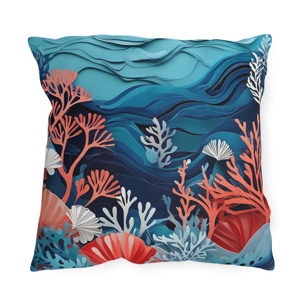 Enchanting Underwater Scene Outdoor Pillows