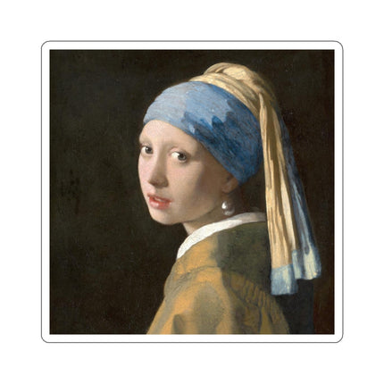 Girl with a Pearl Earring by Johannes Vermeer Kiss-Cut Stickers (4 Sizes)