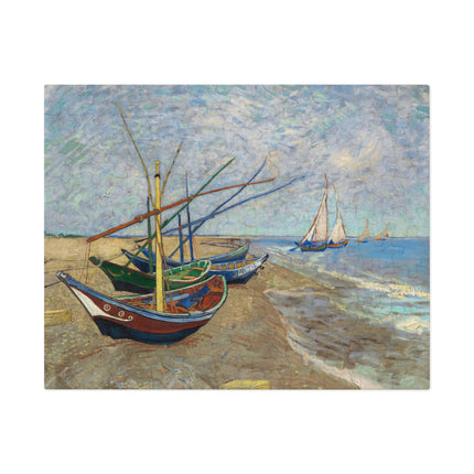 Fishing Boats on the Beach at Saintes-Maries by Vincent Van Gogh Puzzle (110, 252, 500-Piece)