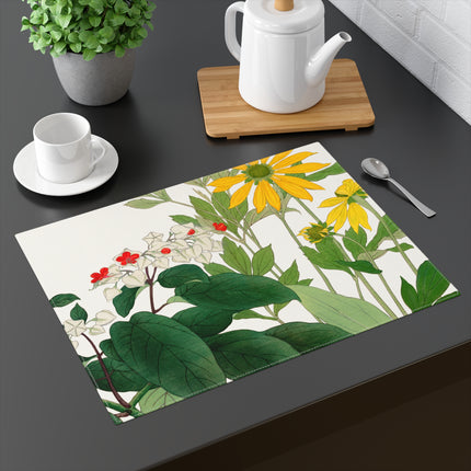 Clerodendrum & Rudbeckia Flower by Tanigami Kônan Placemat, 1pc
