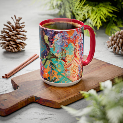 Golden Wisteria Symphony Colorful Mugs (11oz, 15oz)