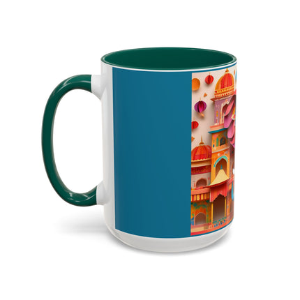 Elephant at an Autumn Festival Colorful Mugs (11oz, 15oz)