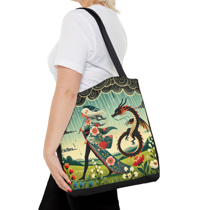 The Dragon Fairy’s Stride Tote Bag – Grace, Strength & Mythic Adventure