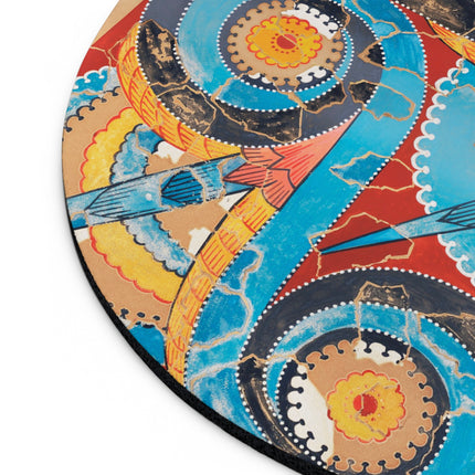 Reproduction of S-Spiral Frieze by Emile Gilliéron Mouse Pad, Round and Rectangle