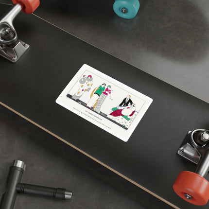 Le Choix difficile (The Difficult Choice) by Charles Martin Die-Cut Stickers (5 Sizes)
