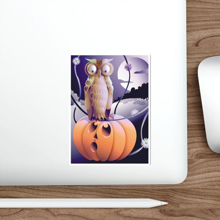 The Startled Pumpkin Die-Cut Stickers (5 Sizes)