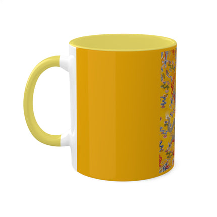 The Imperial 12-Symbol Robe, A Dragon's Regalia Colorful Mugs, 11oz