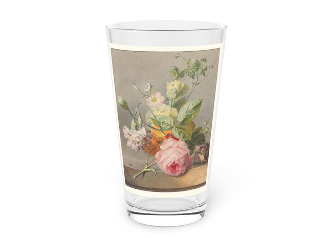 Floral Still Life by Georgius Jacobus Johannes van Os Glass, 16oz