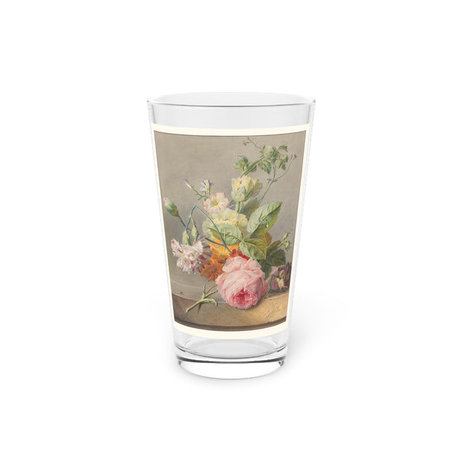 Floral Still Life by Georgius Jacobus Johannes van Os Glass, 16oz