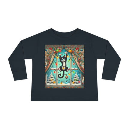 Mischief in Tinselland Toddler Long Sleeve Tee