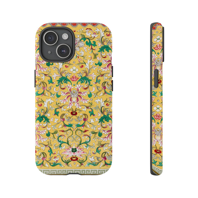 Yellow Botanical Pattern by Owen Jones Phone Cases