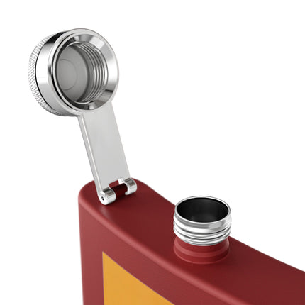 Falcon Mistress Stainless Steel Flask – Art Deco Majesty & Mythic Freedom