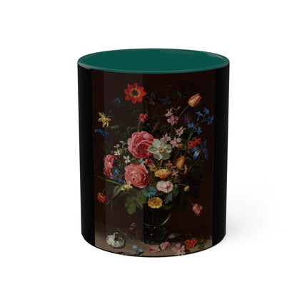 A Bouquet of Flowers by Clara Peeters Colorful Mugs, 11oz