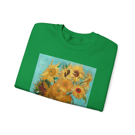 Vase with Twelve Sunflowers by Vincent Van Gogh Heavy Blend™ Crewneck Sweatshirt
