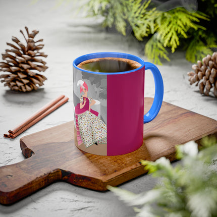 The Red Bird Colorful Mugs – Gentle Storybook Charm & Elegant Whimsy