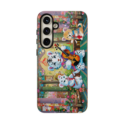 Melodies of the Snow Lion Cub Phone Cases
