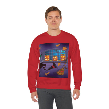 Whimsical Halloween Mischief Unisex Heavy Blend™ Crewneck Sweatshirt