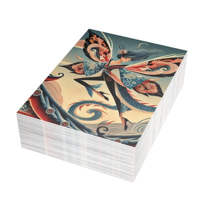 Dragon Fairy of the Temple Postcard Bundles (envelopes included) - Bundles of 10, 30, 50 Pieces