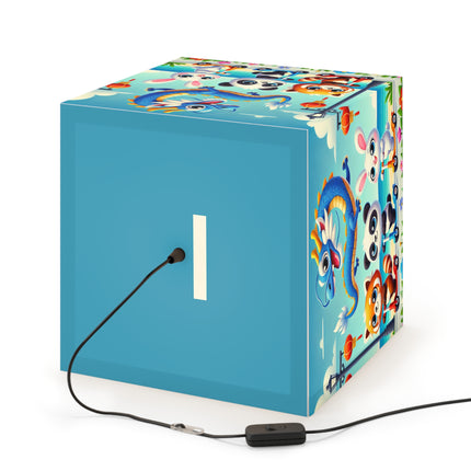🌊🚲 The Seaside Scooter Friends Light Cube Lamp – Coastal Fun & Playful Adventure
