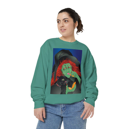 Mirror, Mirror A Witch's Touch Unisex Garment-Dyed Sweatshirt