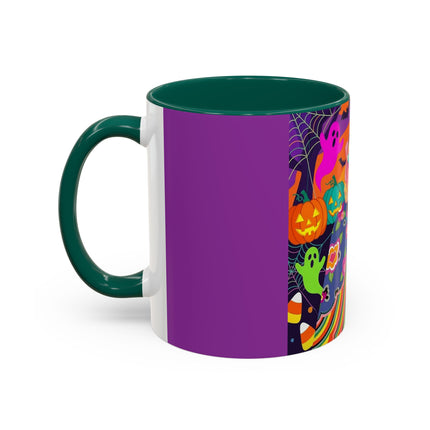 🌈👻 The Rainbow Ghost Masquerade Colorful Mug – Colorful Halloween Charm