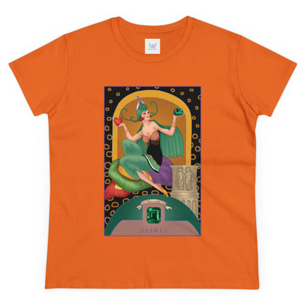 May & Emerald (from the Gem Series) by Sofia Chiostri Women's Midweight Cotton Tee