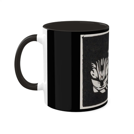 December (Cat Lying) by Anna Julia de Graag Colorful Mugs, 11oz