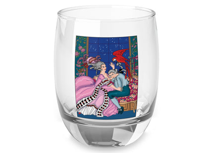 The Jealous Parrot by George Barbier Whiskey Glass