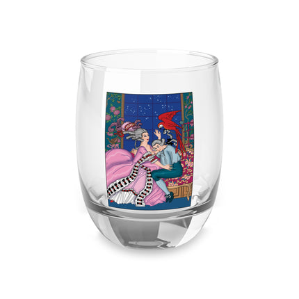 The Jealous Parrot by George Barbier Whiskey Glass