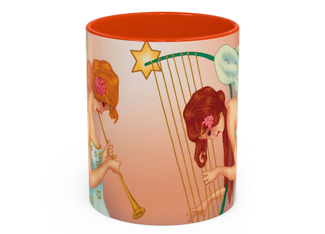 Heavenly Angel Duet Colorful Mugs (11oz, 15oz)