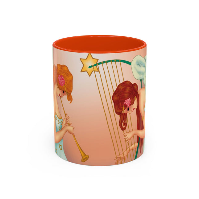 Heavenly Angel Duet Colorful Mugs (11oz, 15oz)
