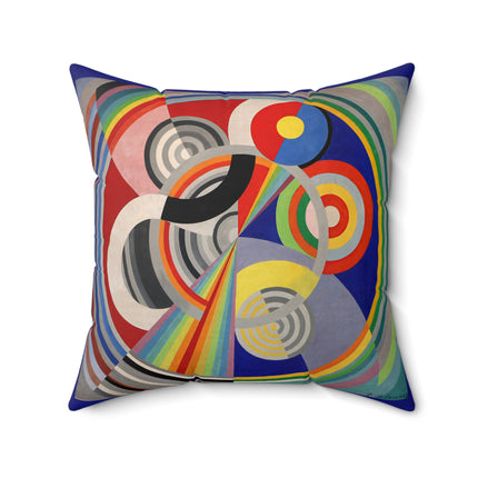 Rythme No. 1 by Robert Delaunay Spun Polyester Square Pillow