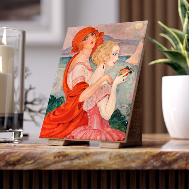 Sur la Route d'Anacapri by Gerda Wegener Ceramic Tile