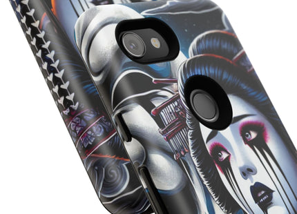 Geisha’s Black Ink Tears Phone Cases