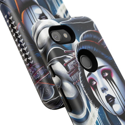 Geisha’s Black Ink Tears Phone Cases