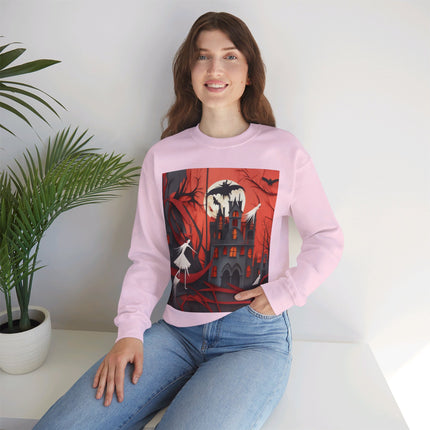 Halloween Night Scene Unisex Heavy Blend™ Crewneck Sweatshirt