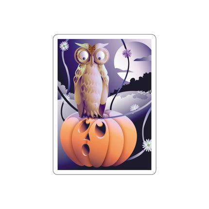 The Startled Pumpkin Die-Cut Stickers (5 Sizes)