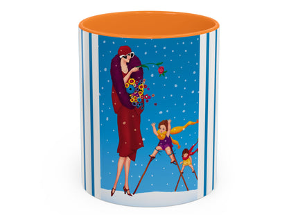 Snowfall & Couture Colorful Mugs (11oz, 15oz)
