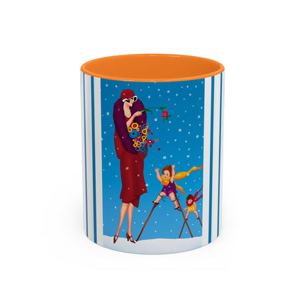 Snowfall & Couture Colorful Mugs (11oz, 15oz)