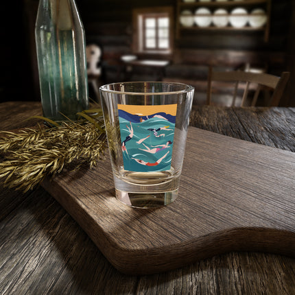 Summer Splash Shot Glass – Retro Beach Joy & Carefree Summer Vibes