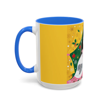💌🎄 The Christmas Letter Of Holly House Colorful Mug – Whimsical Art Deco Holiday Charm